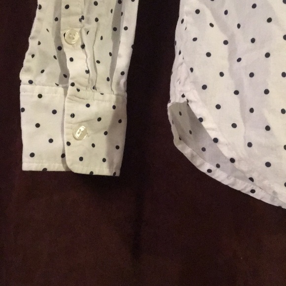 J Crew polka dot button front shirt - Picture 5 of 7